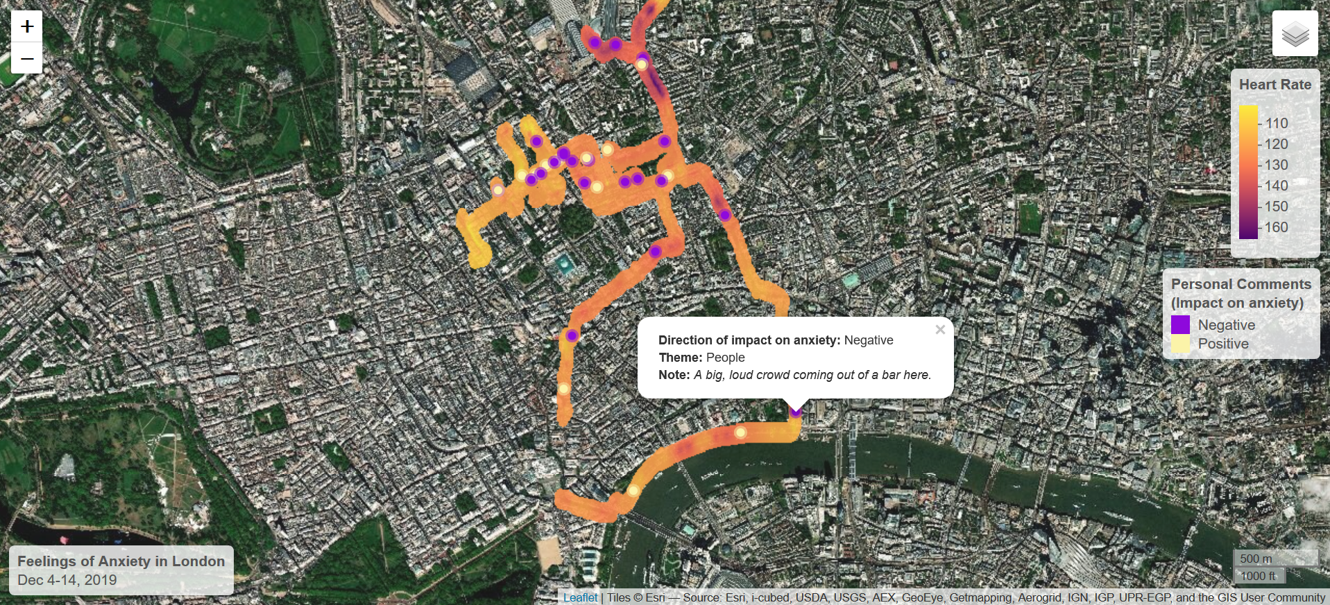 Emotional Cartography: Mapping Feelings of Anxiety in London - Hannah Ker